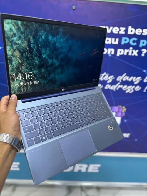 HP PAVILION 15  CORE : RYZEN 5 5500U DISC : 512 GB  (SSD)  RAM : 16 GB  