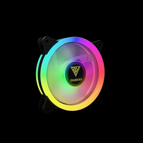  Pack Ventilateurs GAMDIAS AEOLUS M2 - 4 x 120 mm RGB ( BLACK AND WHITE )