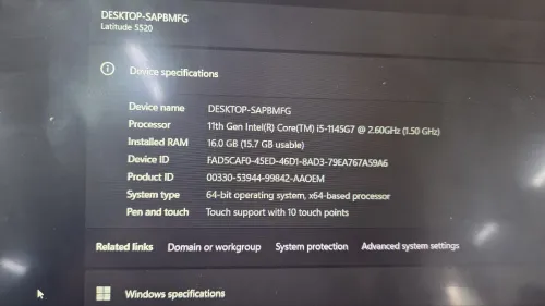 Dell latitude 5520