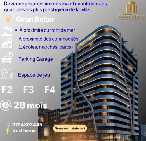Vente Appartement F3 Oran Oran