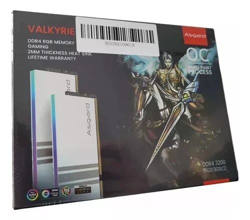 RAM ASGARD VALKYRIE DDR4 16GB 8X2 3200MHZ