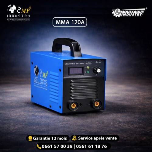 POSTE À SOUDER PORTATIF MMA-FORCE 120A IGBT INVERTER - 2MP INDUSTRY SPA