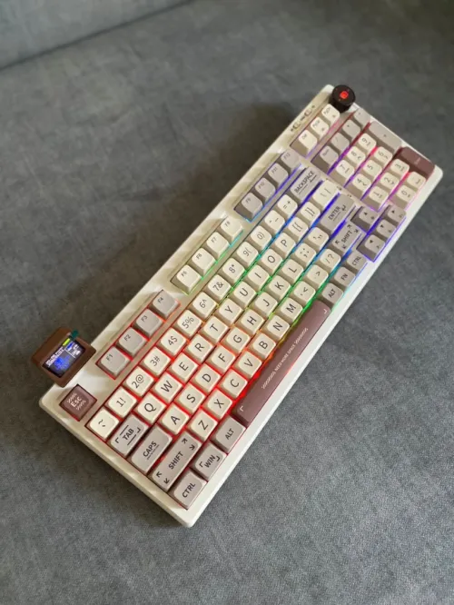 Clavier mécanique Epomaker RT100 97% Retro whit