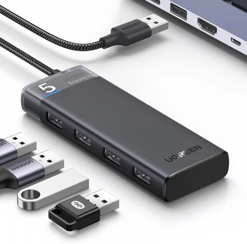 UGREEN USB Hub 3.2 Ultra Slim Data Hub 4 Ports with LED Indicator