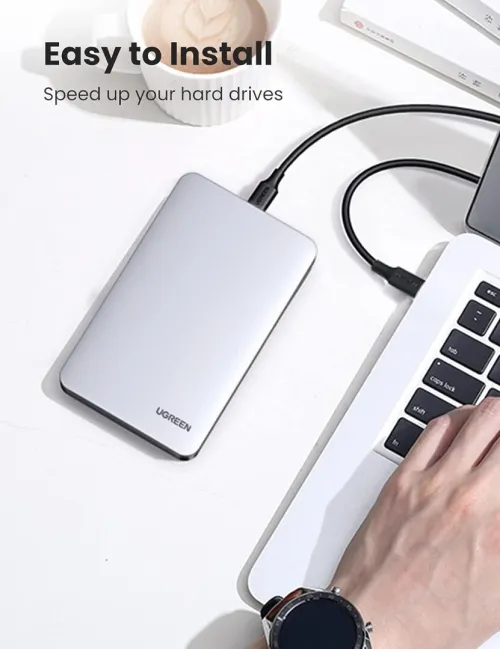 UGREEN RACK USB-C/USB-A 3.1GEN2 2.5" SATA EXTERNAL HDD ALIMINUM CM300