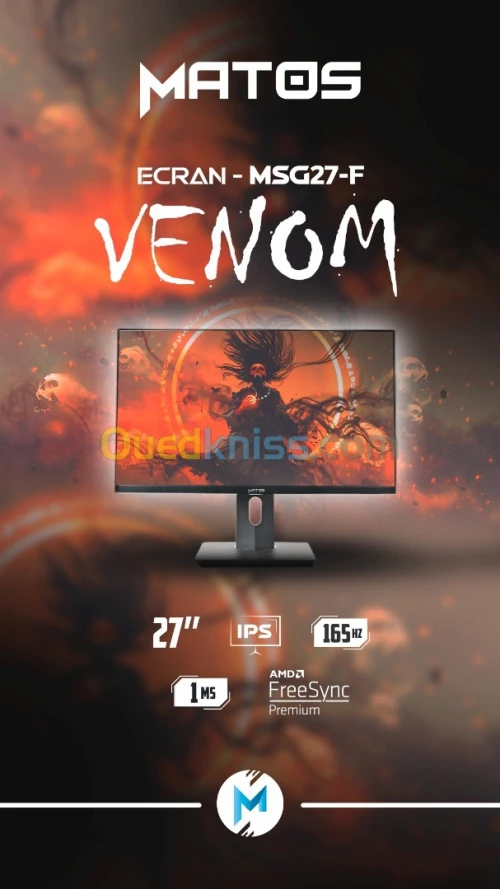 Monitor MATOS MSG27-F1 VENOM IPS 165Hz 27''