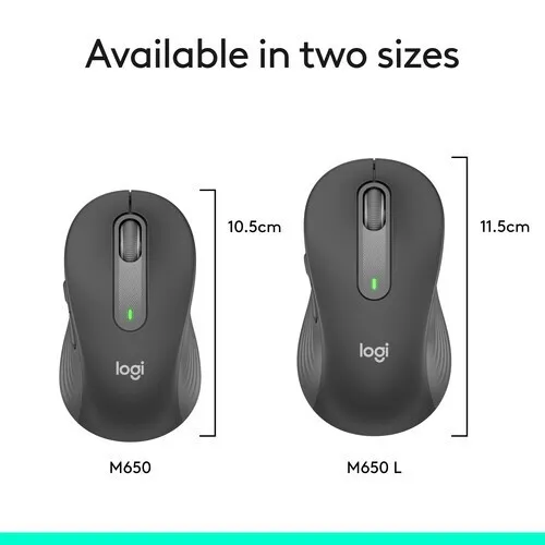 Logitech Signature M650 Graphite Wireless & Bluetooth for PC/Mac/Multi-Device