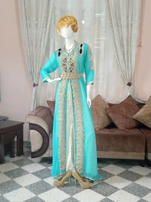 Robe de soirée+robe blanche+kaftan+karakou+chaussures
