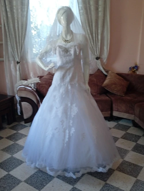 Robe de soirée+robe blanche+kaftan+karakou+chaussures