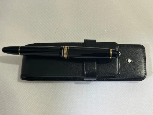 قلم Montblanc Meisterstück 145 أصلي مع علبة جلدية