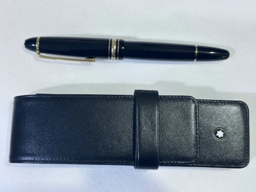 قلم Montblanc Meisterstück 145 أصلي مع علبة جلدية