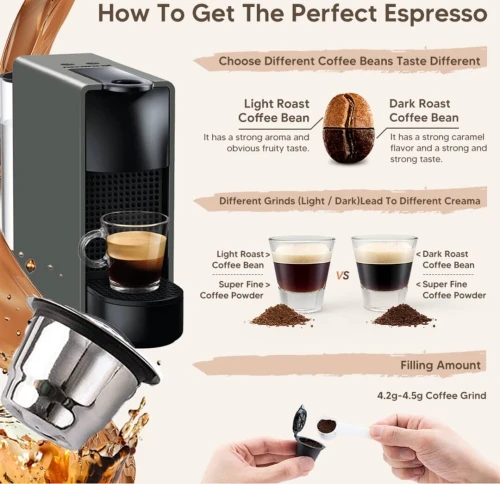 Capsule nespresso rechargeable en inox