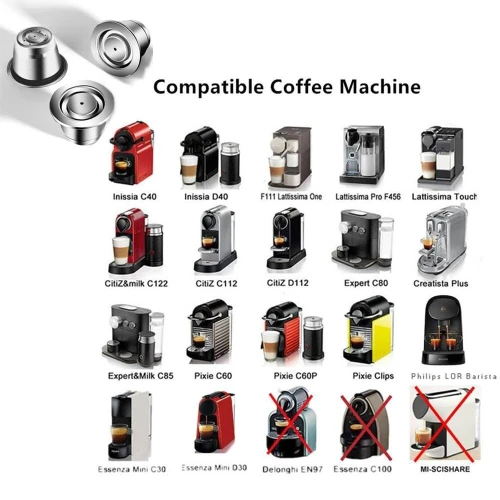 Capsule nespresso rechargeable en inox