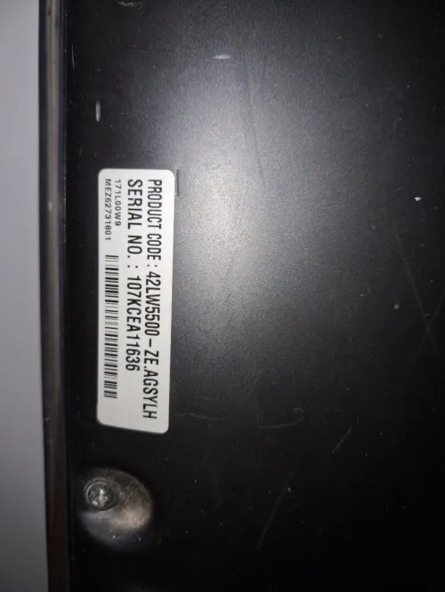 Smart TV 3D en panne - LG- Model: 42LW5500-ZE