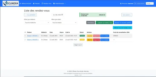 Clinexa - Logiciel de Gestion de Cabinet Médical