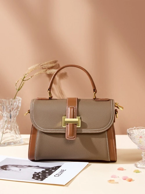 Sac en cuir de première couche qualité supérieure élégant tendance sac à main sac banane luxe discret polyvalent véritable cuir pour femme
