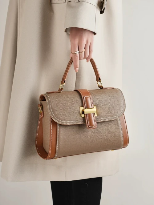 Sac en cuir de première couche qualité supérieure élégant tendance sac à main sac banane luxe discret polyvalent véritable cuir pour femme