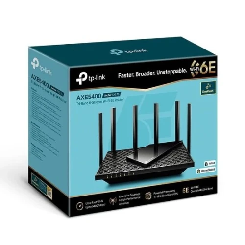 TP-Link Archer AXE75 Wi-Fi 6E Router Fibre optique 