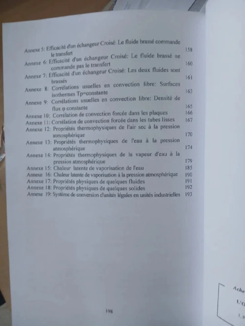 Livre Calcul et technologie des échangeurs de chaleur