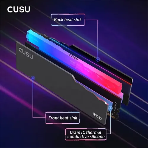 RAM CUSU 16gb (8gb x 2) 3200mhz DDR4 CL 16 RGB