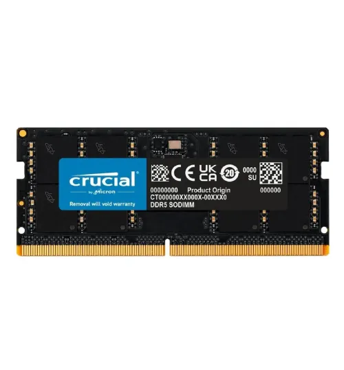 CRUCIAL 16GB ( 16GB x 1 ) 5600MHz DDR5  SODIMM Laptop RAM