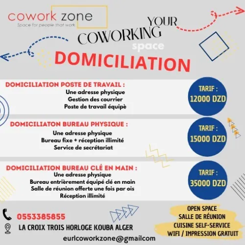 Location-Domiciliation-coworking-Bureaux-Salle de Réunion / formations