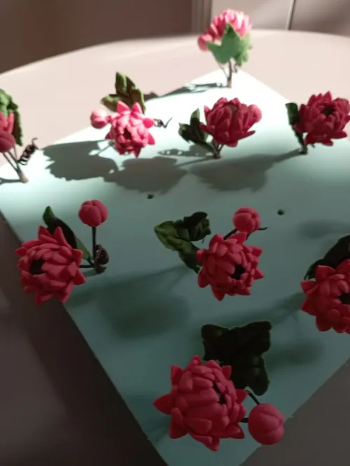 Fleurs en gumpaste sur commande gâteaux traditionnels 