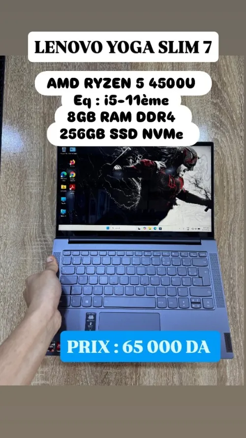 LENOVO YOGA SLIM 7 | AMD RYZEN 5 4500U | 8GB RAM DDR4 | 256GB SSD NVMe