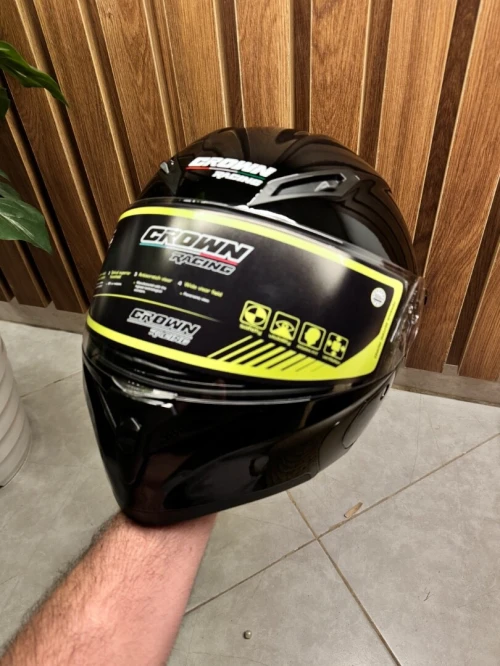 CASQUE MOTO - CROWN RACING (HOMOLOGUÉ DOT)