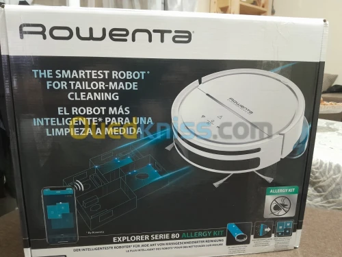 Aspirateur laveur Robot ROWENTA X-PLORER SERIE 80 AI RR7747WH SERIE 80 AI مكنسة كهربائية روبوتية