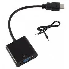 Adaptateur HDMI male To VGA Femlle plus Audio