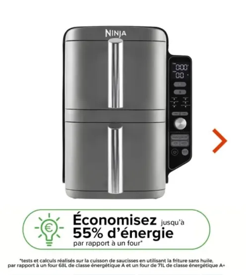 ninja air fryer 9.5 l double stack