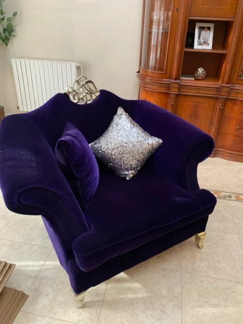 Salon italien style baroque de 5 place 