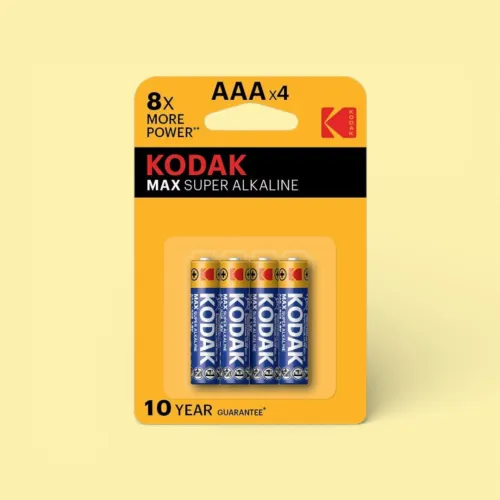 KODAK SUPER ALKALINE AAA Batteries 1.5V | PILE 1.5V LR03 AAA 4P+1