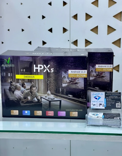DATA SHOW MAXPRECIS HPX5 MINI 4000 LUMENS UHD 4K 30000HRS HDMI/USB/AUDIO/ANDROID  WIFI 