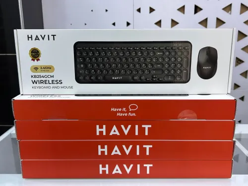 COMBO CLAVIER + SOURIS SANS FIL HAVIT KB254GCM