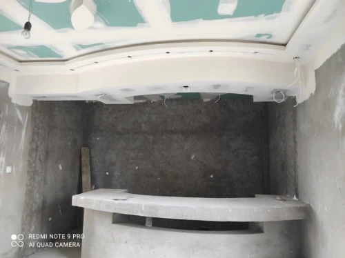 Faux plafond en placo platre