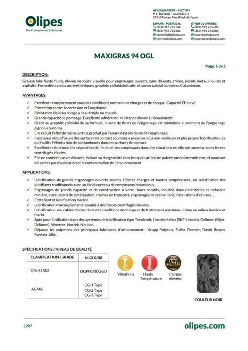 OLIPES Maxigras 94 OGL 18KG