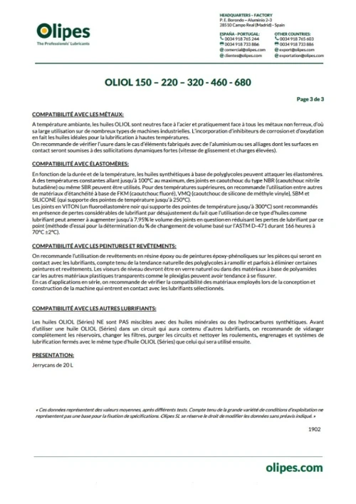 OLIPES OLIOL 150  20L