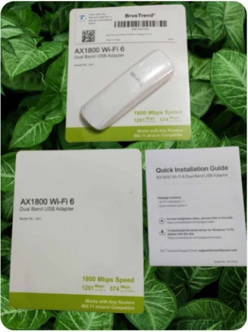 BrosTrend WiFi 6 AX1800Mbps USB WiFi