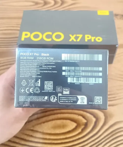 Poco X7 Pro 8/256 Avec Chargeur 2 SIM