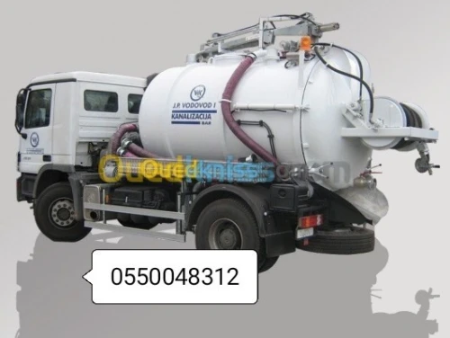 Camion Débouchage canalisation curage vidange regards 