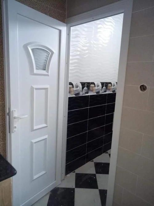 Porte en pvc pour chambres et sanitaires