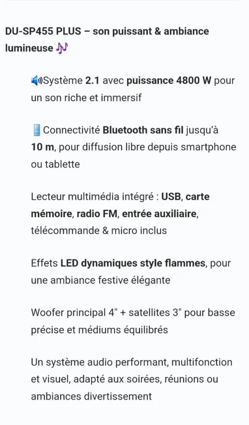 Vendre Dunth HAUT PARLEUR    