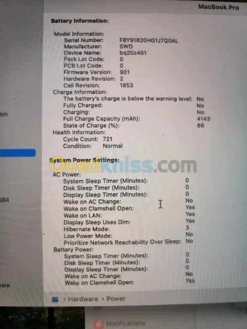MacBook Pro  2019 i5 8/256 ssd touch bar caba full bypass