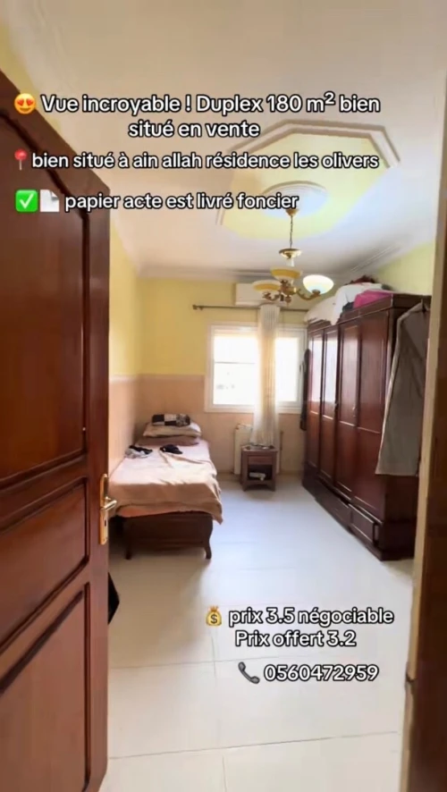 Vente Appartement Duplex F5 Alger El achour