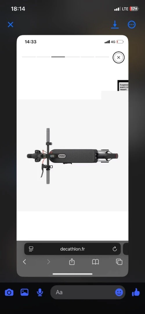 Trottinette Xiaomi pro 5