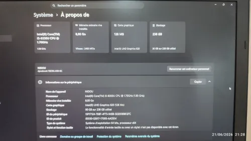 PC TOSHIBA TECRA A50
