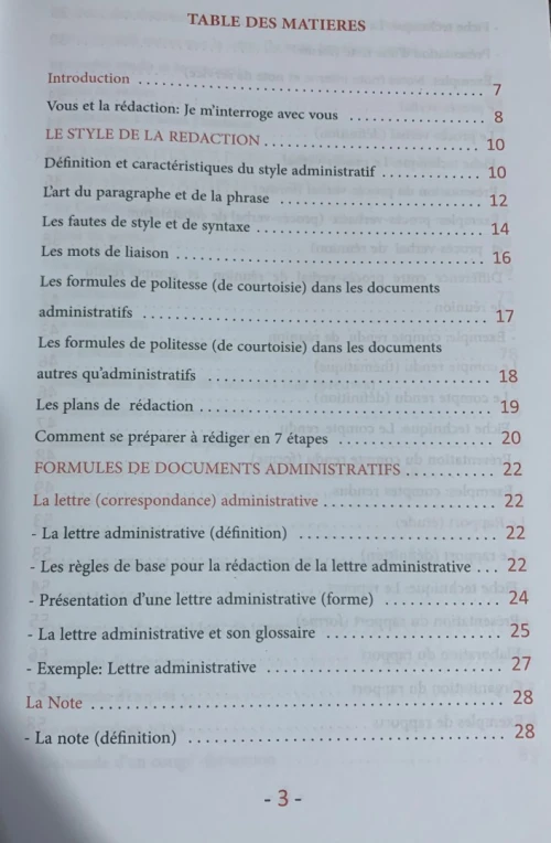 Vente  livres. " Techniques de la rédaction administrative et du courrier électronique"