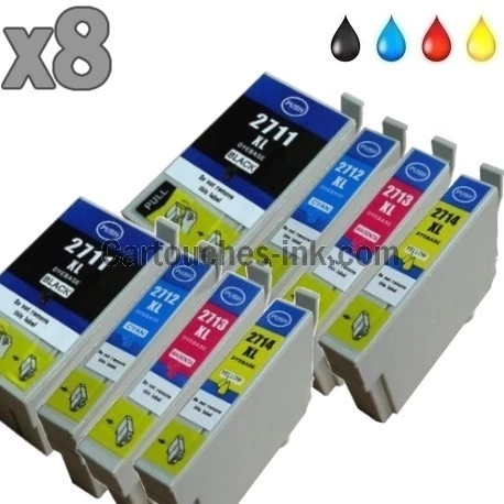 Cartouche Epson WF 7110 / 7210 / 7610 / 7620 / 7715 / 3640 ( T2711BK / T2712 C / T2713 M / T2714 Y )